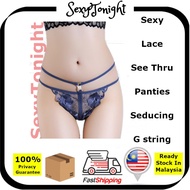 🔥Ready Stock🔥 Sexy panties underwear lady women see G-string spender wanita seksi