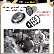 LY Motorcycle Off-Road Vehicle Gy6 Engine Spring Oil Drain Screw Oil Drain Screw Cap Oil Strainer