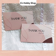 [FUNNYSHOP] Combo of 50 Thank You Cards, Thank You Cards, Thank You Cards - Size 9x5,4cm - C300 Pape