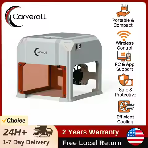 Carverall Laser Engraver Cutter K4 PRO, 3W/5W Optical Power, Diode Laser CNC Machine, 600mm/s, Suppo
