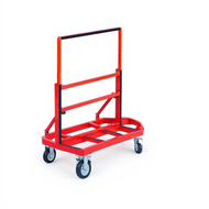 Glass Hand Cart Foldable Portable Trolley Four-Wheel Quiet Cart for Panes and Construction