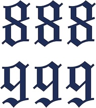 Temporary Tattoos for Adults and Children 2 Weeks Waterproof - Angel Numbers 888 and 999 - Vegetable