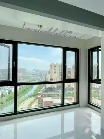 Awning windows Thermal Break Soundproof Waterproof Aluminium Tilt Turn Window New Simple Grill Desig