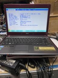 零件機ACER宏碁(NBG1龍)Aspire 4755 14吋i5-2410M筆記型電腦(紅色)