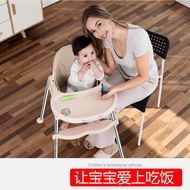 LdgBaby Dining Chair Dining Foldable Portable Household Baby Chair Multifunctional Dining Table and Chair Children Dinin