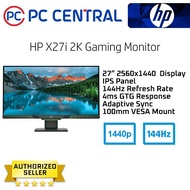 Hewlett Packard HP X27i 27" Gaming Monitor Ips Panel 2560 X 1440 1440p 144hz Refresh Rate