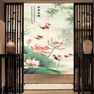 150cm Japanese wide window curtains with rod 120 200 modern living room bedroom long divide door curtain animal bathroom kitchen short partition fabric door curtain include pole