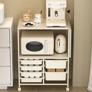 [SG Seller] KJUN Mobile Trolley with Drawer Multi Layer Kitchen Shelf Laundry Service Yard Storage R