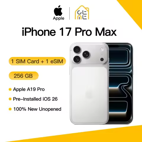 Apple iPhone 17 Pro Max Original New 12GB RAM 120Hz 6.9" Super Retina OLED Screen A19 Pro Chip 48MP
