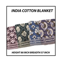 Govindaraja India Cotton Blanket / Selimut India / Random Colours porvai  போர்வை