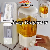 [SG] 500ML Manual Soap Dispenser Soap Refillable Dispenser Wall Mount Automatic Soap Dispenser Shower Lotion Shampoo