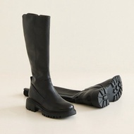 Queena柔軟牛皮個性厚底長靴 女靴 手工 女鞋 長靴 大尺碼