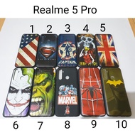 Case Soft Hitam Realme 5 Pro Motif Superhero / Soft Case Realme 5 Pro