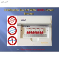 ☁﹊✹ELECTRICAL PANEL BOARD/ DISTRIBUTION BOX SET WITH 4 HIMEL CIRCUIT BREAKER