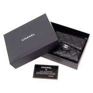 CHANEL 香奈兒 銀包 AP0231 銀扣 短身啪鈕款銀包