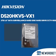 HIKVISION DS20HKVS-VX1 2TB 3.5" SATA SURVEILLANCE HARD DISK HARD DRIVE CCTV HDD