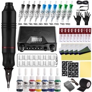 ✗ Tattoo Machine Kits Tattoo Power Supply Rotary Pen Set With Cartridge Needles Permanent Makeup Mac