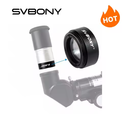 SVBONY Astronomical Telescope 1.25'' 0.5X Focal Reducer Thread M28x0.6 for Astronomy Telescope
