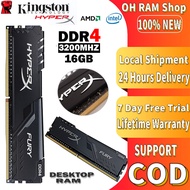 Kingston Hyperx Fury Ram DDR4 แรม 4GB 8GB 16GB หน่วยความจำเดสก์ท็อป 2133Mhz 2400Mhz 2666Mhz 3200Mhz 