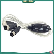 [HellerySG] in-Out MIDI to USB Interface Cord PC to Music Keyboard Connector 2m 6.56ft