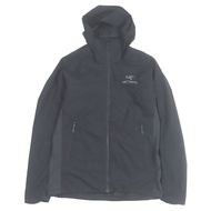 成色極佳 ARC'TERYX Atom SL 男款連帽衫 X000005409，正品，黑色，帶刺繡 Logo，尺寸 XS