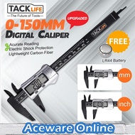 TACKLIFE 150mm Digital Caliper Measuring Tool Angkup Vernier Caliper Digital Caliper Gauge Measureme