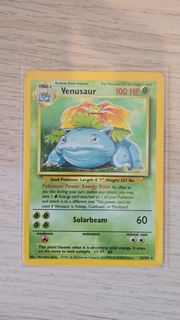 Venusaur 15/102 Base Set Pokemon Card ptcg  vintage 奇異花 初代 寵物小精靈