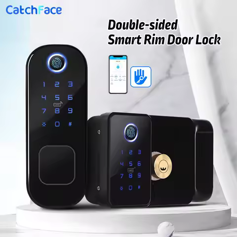 New Dual System Double Side Fingerprint IP66 Waterproof Outdoor Gate Bluetooth TTLock App Passcode R