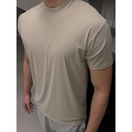 JY GTAL American Solid Color T-Shirt Zero Degree Hole Technology Fabric Skinny Sports Fitness Quick-