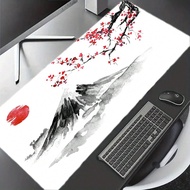 1pc Ink Painting Plum Blossom & Mount 3D Printed Anti-Slip Gaming Mouse Pad, Available