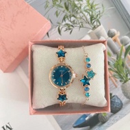 Ladies Wrist Watch Fashion Star Bracelet Set Watch Wear Student Exam Watch Ladies Wrist Watch Fashio