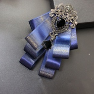 Men Men Bow Tie Suit Shirt Dress Groom Groomsmen Collar Flower Business Formal Wear Host Performance