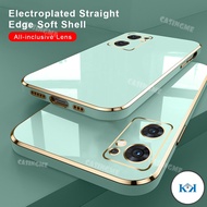 KK Oppo Reno7 7Z A57 A77 5G Plating Square Cases Silicone Case For Oppo Reno7 4G A57 A77 A97 5G 7Pro