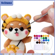 Needle Felting Kit Wool Roving Complete Needle Felting Starter Kit with Basic Felt Tools and Supplie