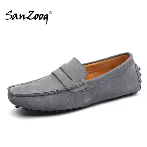 Plus Big Size 50 51 52 53 Summer Men Suede Loafers Leather Casual Slip On Shoes Mocasines Hombre Lof