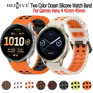 Beiziye Ocean Strap For Garmin Venu 4 41mm 45mm Smart Watch Silicone Bracelet