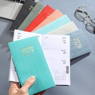 A6 2026 Portable Planner 365 Days Durable Pu Cover Daily Weekly Schedule Notebook Compact Calendar J