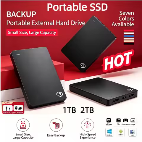 OEM for Seagate Original Portable SSD 1TB 2TB USB3.0 External Hard Disk 500GB High Speed External Ha