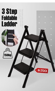 [Ready Stock]  3 Step Lightweight High Quality Foldable Ladder Tangga