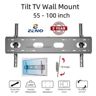 Zeno B110T 55 - 100 inch Super Heavy Duty TV Wall Mount Bracket Tilt Angle 100kg 3162.1