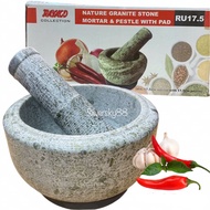 Mortar and Pestle stone hand pounder big size Batu lesung