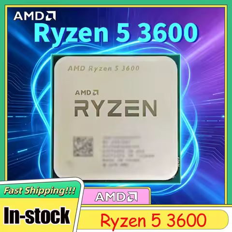AMD Ryzen 5 3600 R5 3600 6-Core 12-Thread 4.4GHz Unlocked Socket AM4 CPU Processor Gaming Desktop Wi