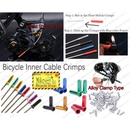 Bicycle Inner Cable Crimps Heat Shrink Inner Cable End Cap for Shifter Brake Cable wire End Cap Crimp for MTB RB