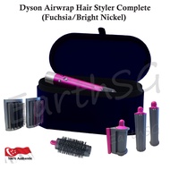 Dyson Airwrap Hair Styler Complete (Fuchsia/Bright Nickel) with Prussian Blue Case