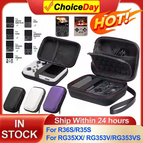 For R36S/R35S Game Console Storage Bag Hard Carrying Case Shockproof Carrying Bag for Anbernic RG35X