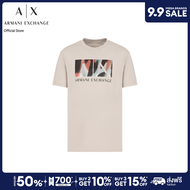 AX Armani Exchange เสื้อยืดผู้ชาย รุ่น AX 6DZTHF ZJH4Z17AB - สีเบจ