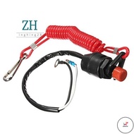WOW Boat Motor Emergency Kill Stop Switch for Yamaha /Tohatsu Outboard Stop Kill Switch Cut Off Swit