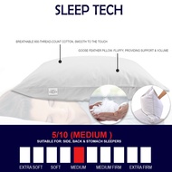 1200g Premium Feather Pillow | Quality Pillow | Feather Pillow by Sleep Tech | Micro Fiber Bolster