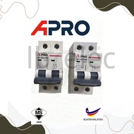 Main Switch 2Pole MCB APRO 2P MCB  SIRIM APPROVE