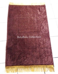 Sejadah Bulu Tebal Polos Sejadah Turki Empuk